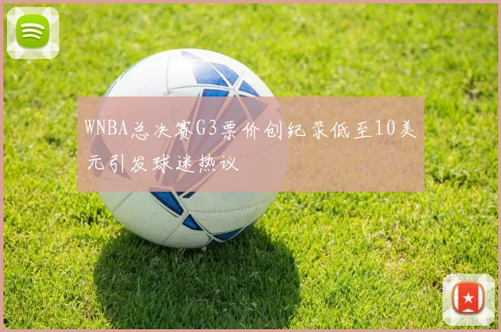 WNBA总决赛G3票价创纪录低至10美元引发球迷热议